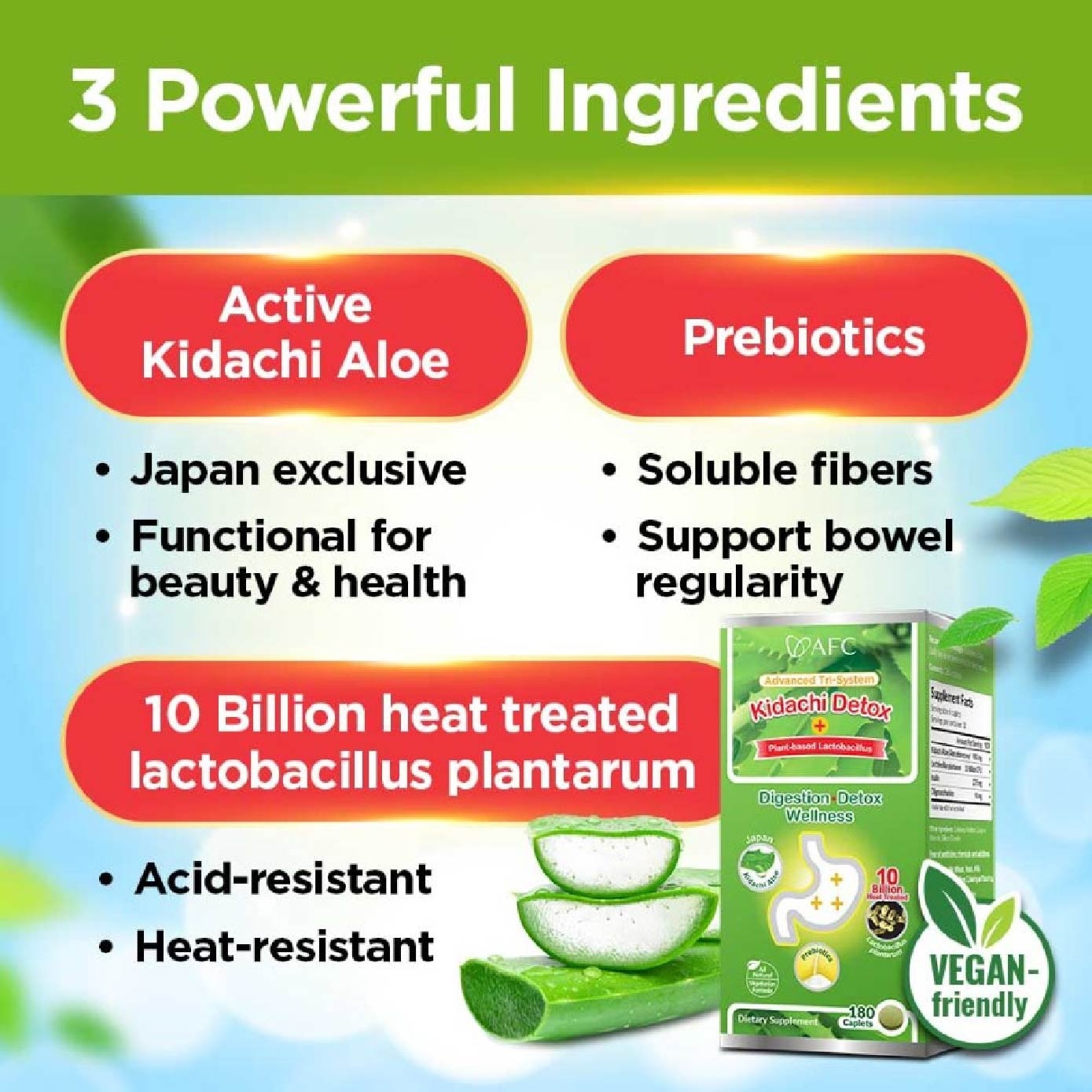 Kidachi Detox Supplement softgel (Probiotics for Digestion & Detox Cleanse for Bloating Gastric Constipation Burping Heartburn & Stomach Discomfort) 180s image