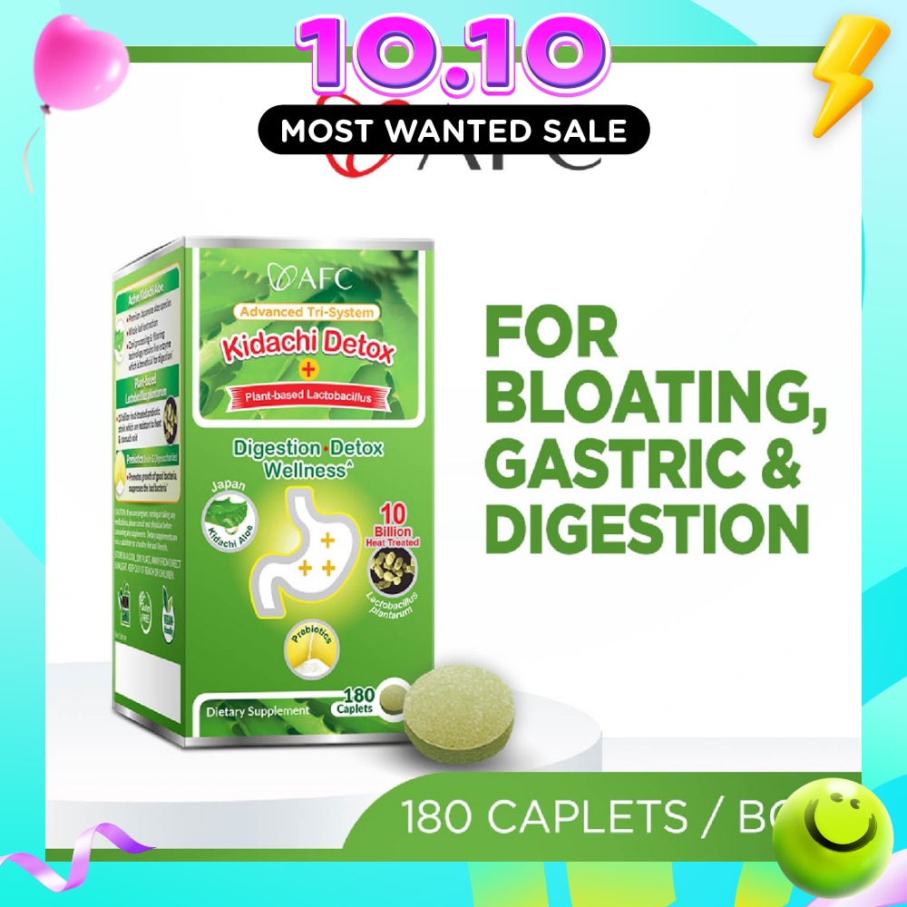 Kidachi Detox Supplement softgel (Probiotics for Digestion & Detox Cleanse for Bloating Gastric Constipation Burping Heartburn & Stomach Discomfort) 180s image
