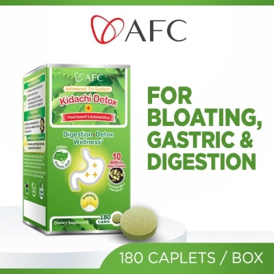 AFC - Kidachi Detox Supplement softgel (Probiotics for Digestion & Detox Cleanse for Bloating Gastric Constipation Burping Heartburn & Stomach Discomfort) 180s