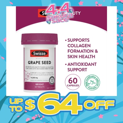 SWISSE Ultiboost Grapeseed With Vitamin C 60's