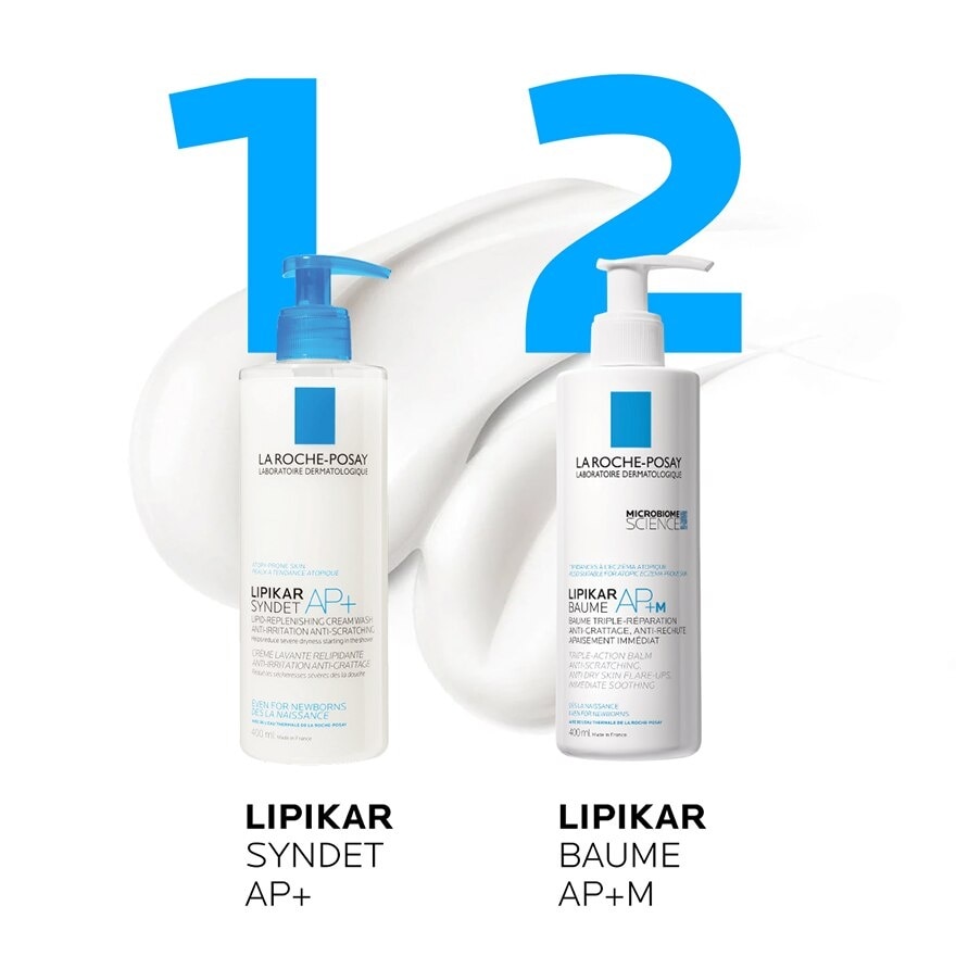 Lipikar Baume AP+M (Anti-Scratching Body Moisturiser with Niacinamide for Eczema-Prone Skin & Babies) 400ml