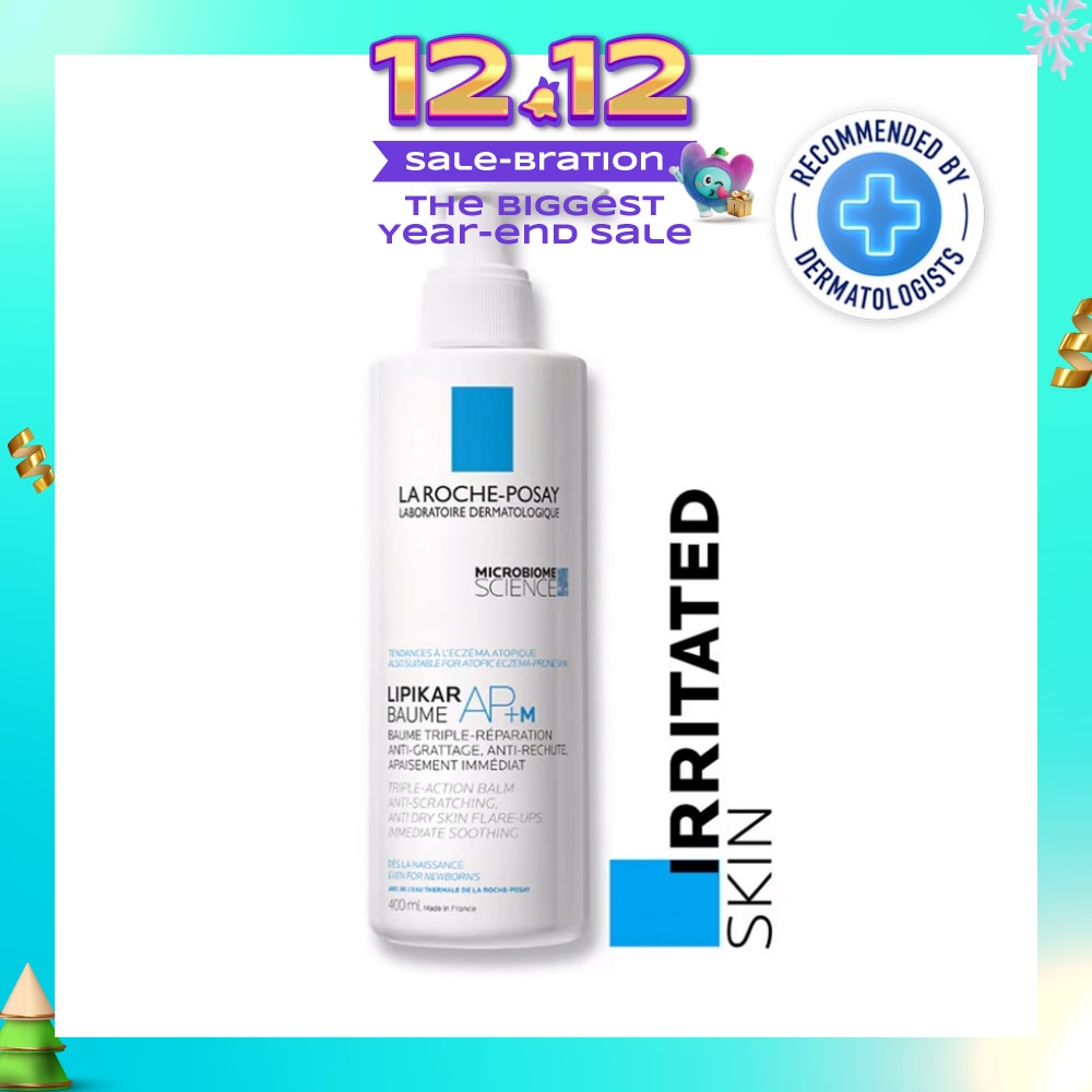 Lipikar Baume AP+M (Anti-Scratching Body Moisturiser with Niacinamide for Eczema-Prone Skin & Babies) 400ml