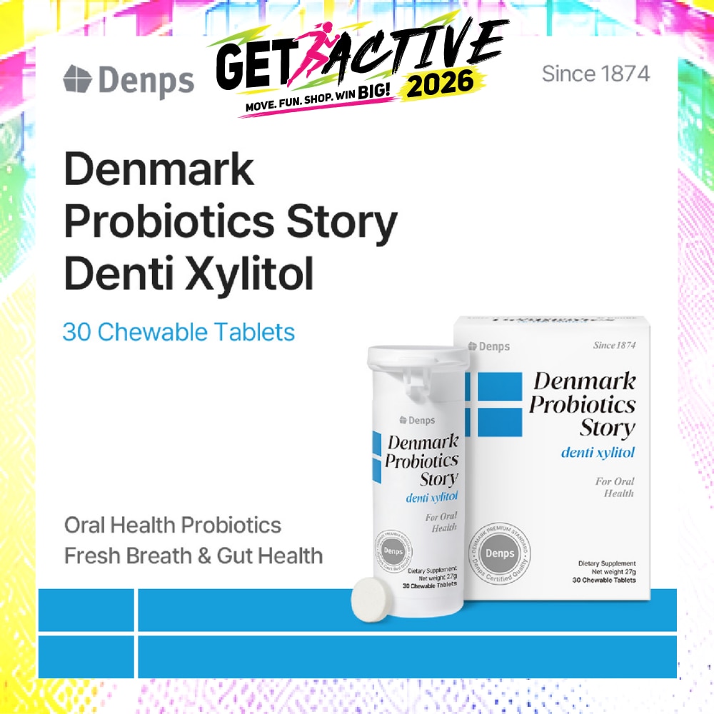 Denmark Probiotics Story Denti Xylitol For Oral Health Chewable Tablet 30s (Expiry: Aug`2027) image