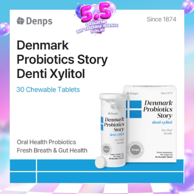 DENPS - Denmark Probiotics Story Denti Xylitol For Oral Health Chewable Tablet 30s