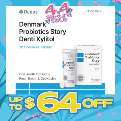 DENPS - Denmark Probiotics Story Denti Xylitol For Oral Health Chewable Tablet 30s