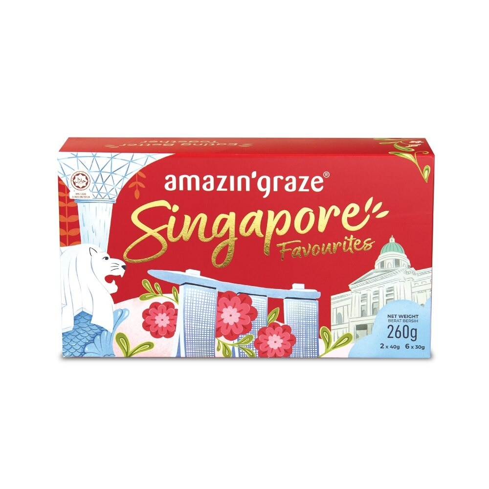 [XMAS GIFT] Singapore's Favourite Tourism Variety Packset consist Coconut Curry 2s + Pandan Coconut 2s + Coconut Kaya 2s + Sweet Chilli 2s