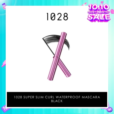 1028 Super Slim Curl Waterproof Mascara (Black) 1s