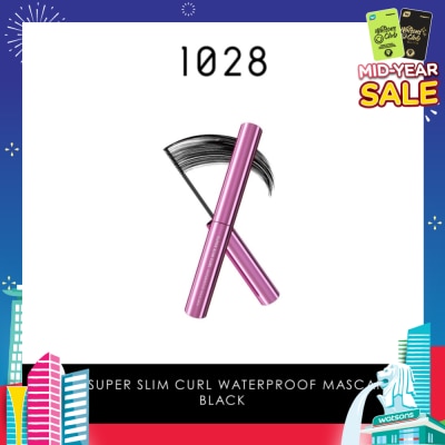 1028 Super Slim Curl Waterproof Mascara (Black) 1s