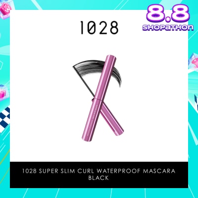 1028 Super Slim Curl Waterproof Mascara (Black) 1s