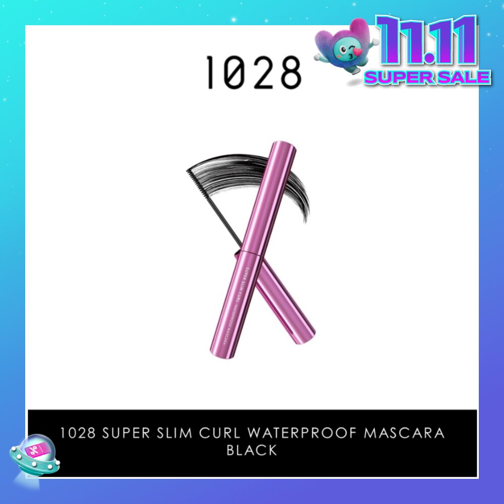 Super Slim Curl Waterproof Mascara (Black) 1s