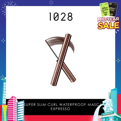 1028 Super Slim Curl Waterproof Mascara (Expresso) 1s