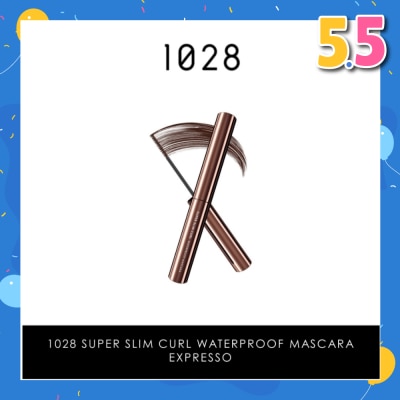 1028 Super Slim Curl Waterproof Mascara (Expresso) 1s