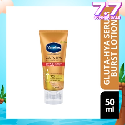 VASELINE Healthy Bright Gluta-HYA Serum Burst Lotion SPF 50 PA+++ (For Maximum Glowing Skin) 50ml