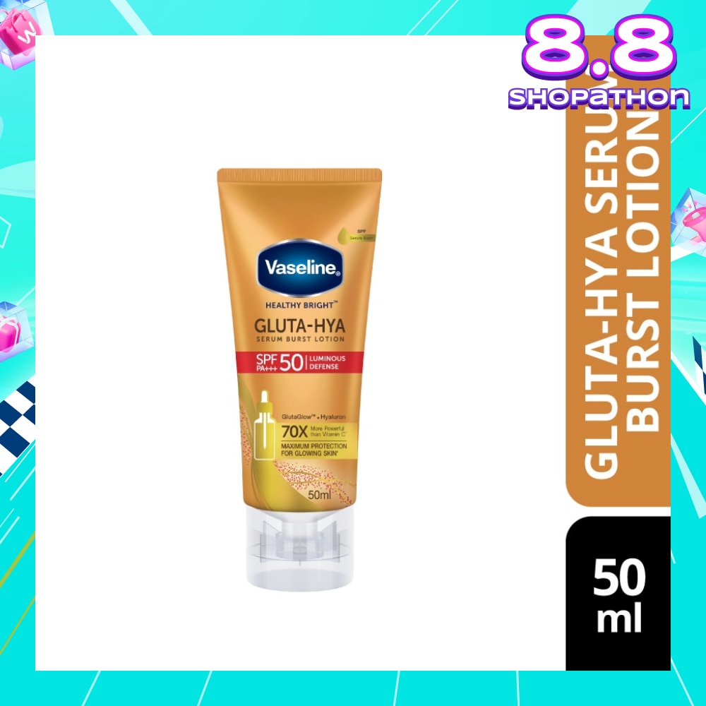 Healthy Bright Gluta-HYA Serum Burst Lotion SPF 50 PA+++ (For Maximum Glowing Skin) 50ml