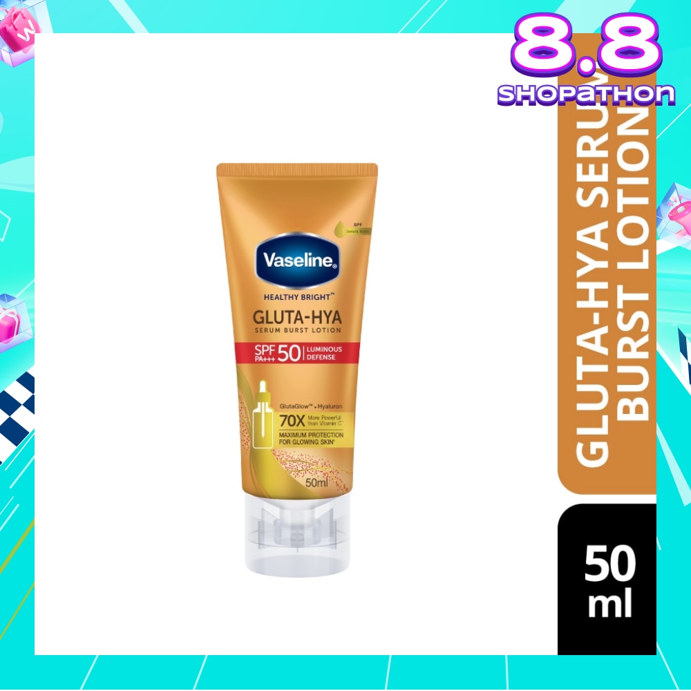Healthy Bright Gluta-HYA Serum Burst Lotion SPF 50 PA+++ (For Maximum Glowing Skin) 50ml