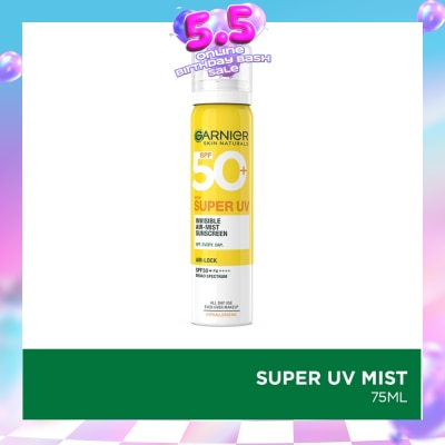 GARNIER - Super UV Invisible Air-Mist Sunscreen SPF50+ PA++++ 75ml