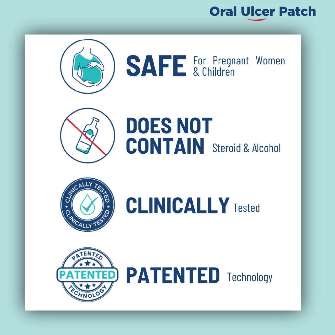 Oral Ulcer Patch (Safe For Pregnant Women & Children) 6s