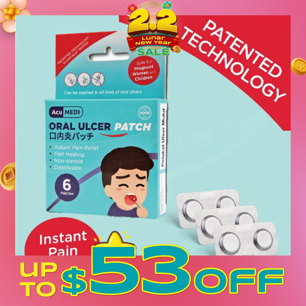 Oral Ulcer Patch (Safe For Pregnant Women & Children) 6s