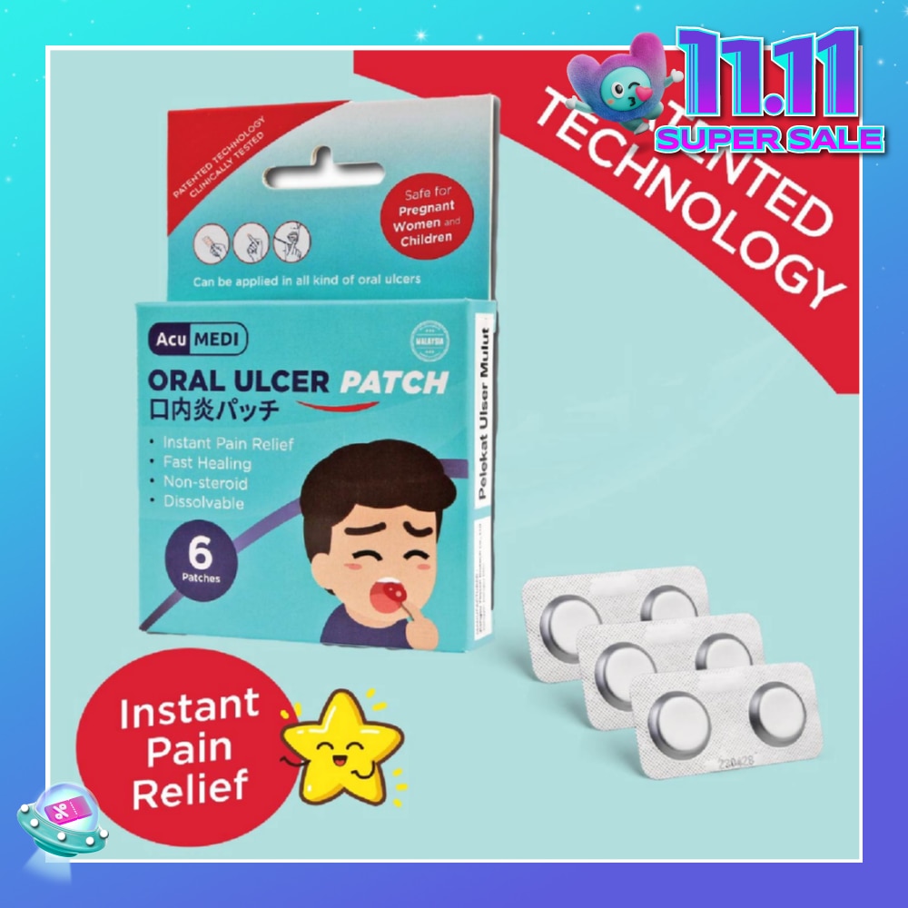 Oral Ulcer Patch (Safe For Pregnant Women & Children) 6s