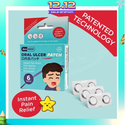 ACUMEDI Oral Ulcer Patch (Safe For Pregnant Women & Children) 6s