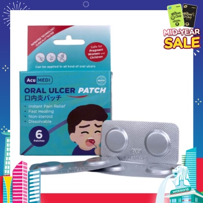ACUMEDI Oral Ulcer Patch (Safe For Pregnant Women & Children) 6s