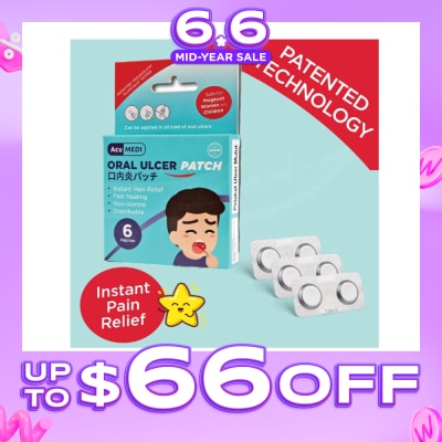 ACUMEDI - Oral Ulcer Patch (Safe For Pregnant Women & Children) 6s