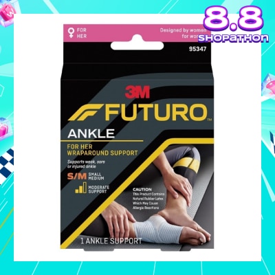 FUTURO™ For Her Slim Silhouette Ankle Support Size S-M 1s