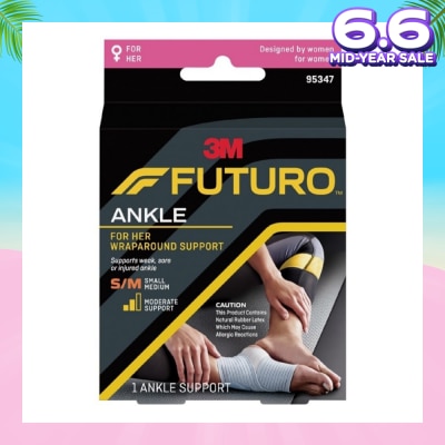 FUTURO™ For Her Slim Silhouette Ankle Support Size S-M 1s
