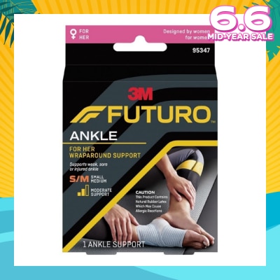 FUTURO™ For Her Slim Silhouette Ankle Support Size S-M 1s
