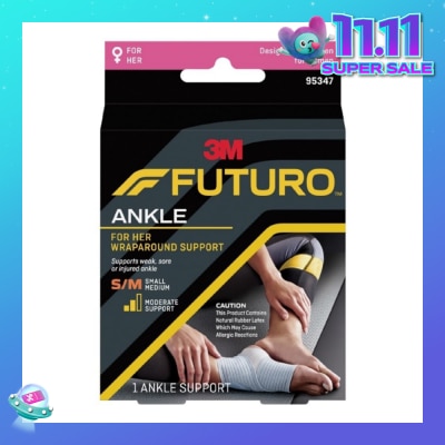 FUTURO™ For Her Slim Silhouette Ankle Support Size S-M 1s