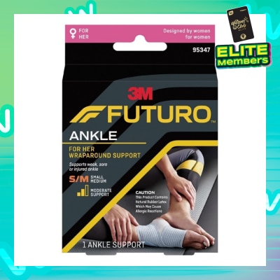 FUTURO™ For Her Slim Silhouette Ankle Support Size S-M 1s