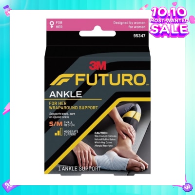 FUTURO™ For Her Slim Silhouette Ankle Support Size S-M 1s