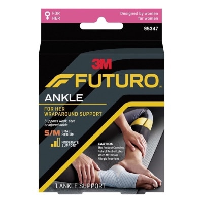 FUTURO™ For Her Slim Silhouette Ankle Support Size S-M 1s