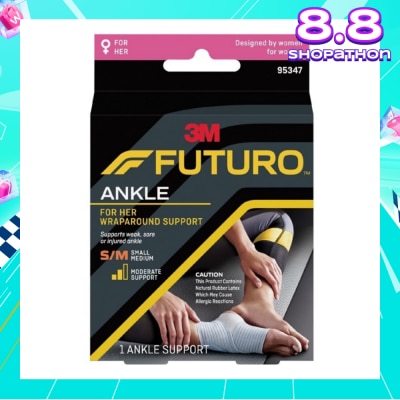 FUTURO™ For Her Slim Silhouette Ankle Support Size S-M 1s