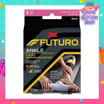 FUTURO™ For Her Slim Silhouette Ankle Support Size S-M 1s