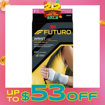 FUTURO™ For Her Slim Silhouette Wrist Support Adjustable (Left Hand) 1s