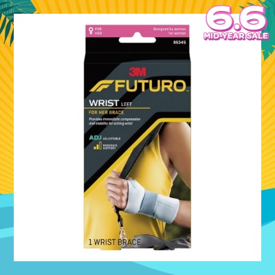 FUTURO™ For Her Slim Silhouette Wrist Support Adjustable (Left Hand) 1s