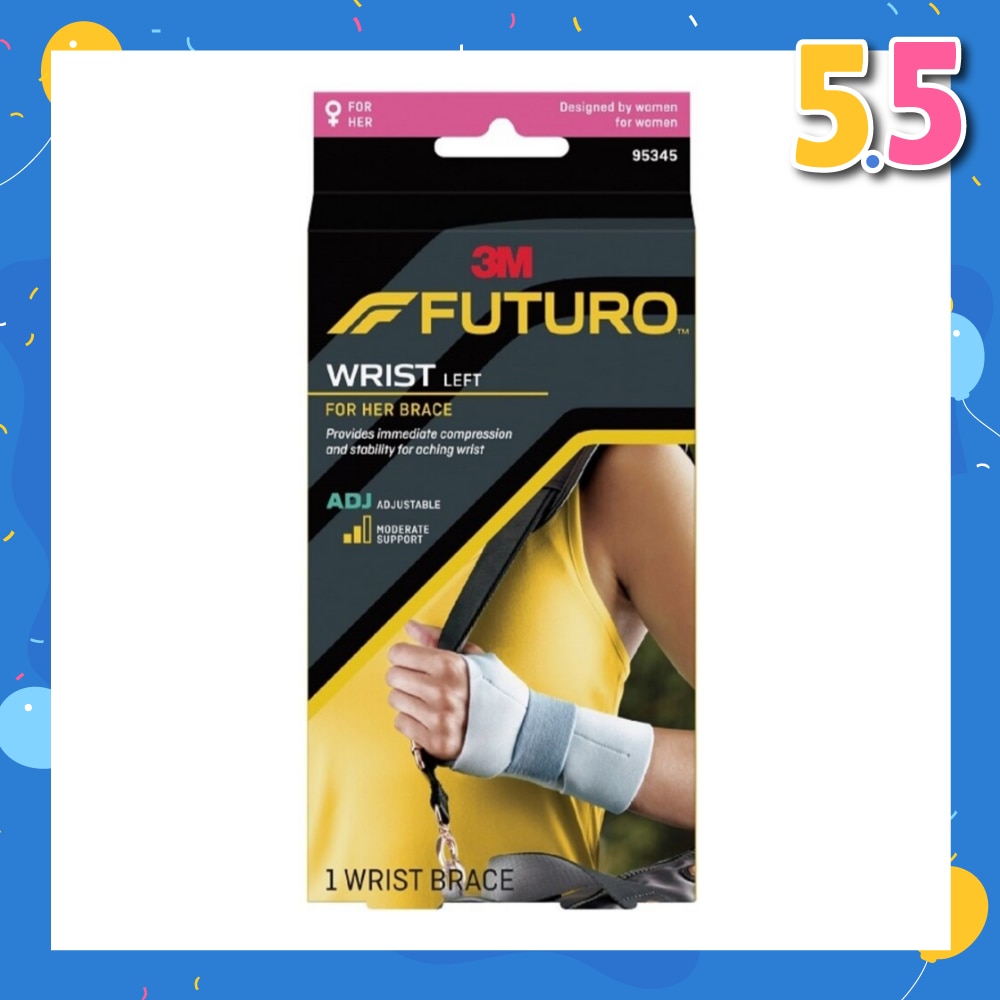 For Her Slim Silhouette Wrist Support Adjustable (Left Hand) 1s