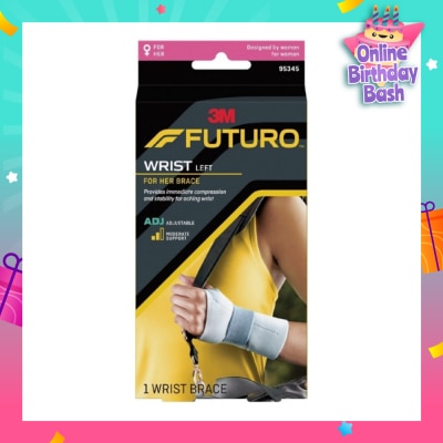 FUTURO™ For Her Slim Silhouette Wrist Support Adjustable (Left Hand) 1s