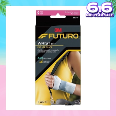 FUTURO™ For Her Slim Silhouette Wrist Support Adjustable (Left Hand) 1s