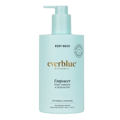 EVERBLUE Empower Natural Soap Free Body Wash (Peony, Gardenia & Cocoa Butter) 400ml