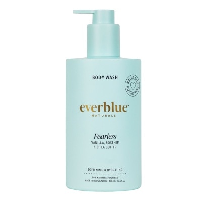 EVERBLUE Fearless Natural Soap Free Body Wash (Vanilla, Rosehip & Seabutter) 400ml