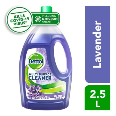 DETTOL 4-in-1 Disinfectant Multi Surface Cleaner Lavender (Kills 99.9% Germs) 2.5L