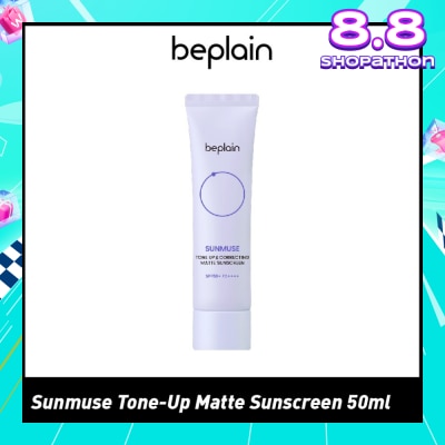 BEPLAIN Sunmuse Tone Up & Correcting Matte Sunscreen SPF50+ PA++++ 50ml