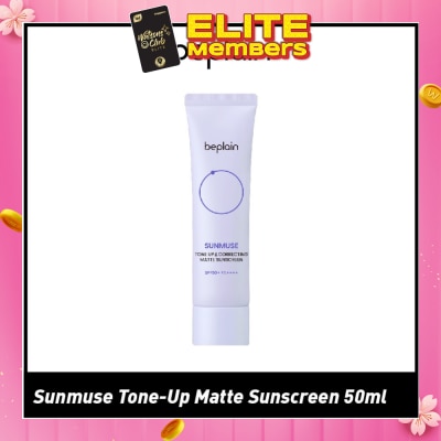 BEPLAIN Sunmuse Tone Up & Correcting Matte Sunscreen SPF50+ PA++++ 50ml