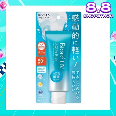 BIORE UV Aqua Rich Watery Essence SPF50+ PA++++ Sunscreen (Micro Defense UV Protection + Suitable for Face & Body) 70g