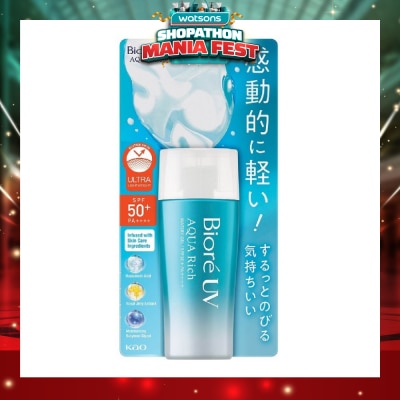 BIORE - UV Aqua Rich Watery Gel SPF50+ PA++++ Sunscreen 70ml
