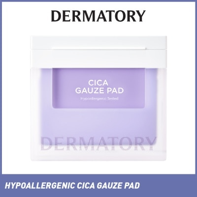 DERMATORY Hypoallergenic Cica Gauze Pad (For Intensive Calming & Suitable For Dry & Sensitive Skin) 80s