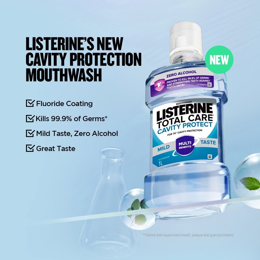 Total Care Cavity Protect Mild Mouthwash (Alcohol-Free) 100ml