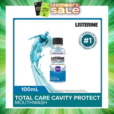 LISTERINE - Listerine Total Care Cavity Protect Mild Mouthwash (Alcohol-Free) 100ml
